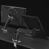 Braço duplo de monitor ajustável para montagem em secretária GEMBIRD 17-32 polegadas, preto