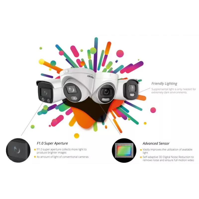 Câmara de segurança IP Hikvision DS-2CD2327G2-LU(2.8mm)(C) 1920 x 1080