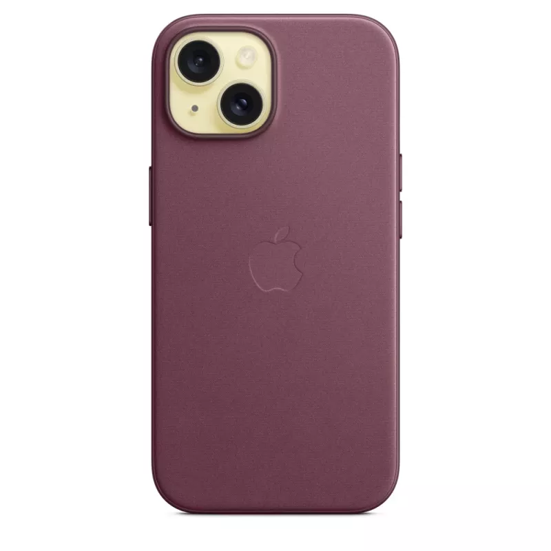 APPLE Capa FineWoven com MagSafe iPhone 15 Mulberry