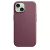 APPLE Capa FineWoven com MagSafe iPhone 15 Mulberry
