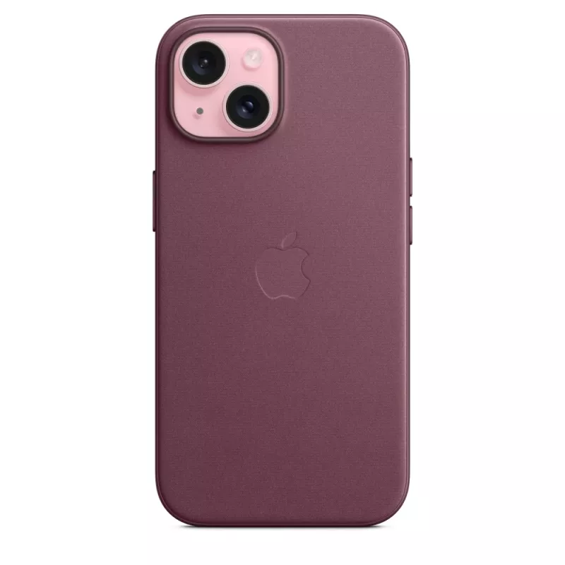 APPLE Capa FineWoven com MagSafe iPhone 15 Mulberry