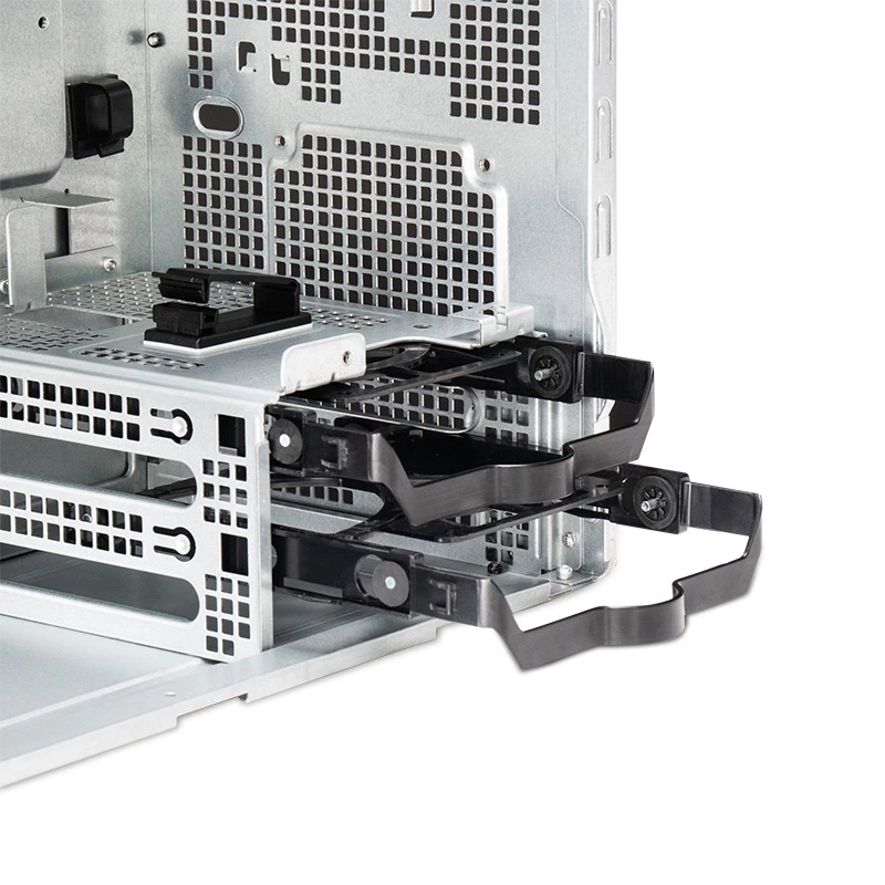 Caixa de PC CHIEFTEC BS-20B-OP Midi Tower, preto, microATX/Mini-ITX, 2x 3,5 polegadas, GPU máx. 27 cm, 1x baía 5,25 polegadas, USB-C