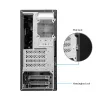 Caixa de PC CHIEFTEC BS-20B-OP Midi Tower, preto, microATX/Mini-ITX, 2x 3,5 polegadas, GPU máx. 27 cm, 1x baía 5,25 polegadas, USB-C
