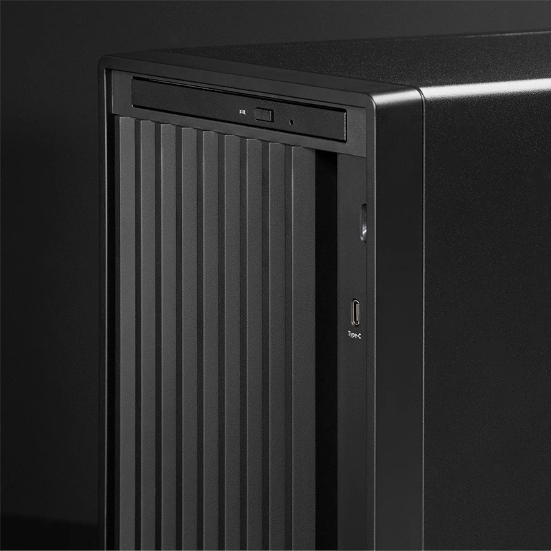 Caixa de PC CHIEFTEC BS-20B-OP Midi Tower, preto, microATX/Mini-ITX, 2x 3,5 polegadas, GPU máx. 27 cm, 1x baía 5,25 polegadas, USB-C