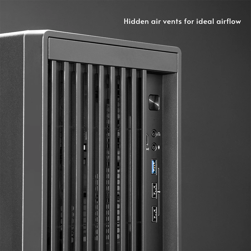 Caixa de PC CHIEFTEC BS-20B-OP Midi Tower, preto, microATX/Mini-ITX, 2x 3,5 polegadas, GPU máx. 27 cm, 1x baía 5,25 polegadas, USB-C