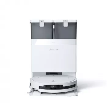 Robô aspirador Ecovacs Deebot T50 Pro Omni — 185 min. de autonomia, bateria de 6400 mAh, capacidade de pó da base de 3 L, navegação D-ToF Lidar, lavagem a húmido, capacidade de subida de 9 mm