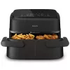 Fritadeira Philips 1000 series NA150/00 dupla 7 l de bancada 2450 W fritadeira de ar quente preta