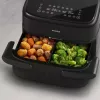 Fritadeira Philips 1000 series NA150/00 dupla 7 l de bancada 2450 W fritadeira de ar quente preta