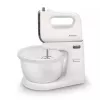 Batedeira manual Philips 5000 Series HR3745/00 com tigela de suporte 450 W cinzento/branco