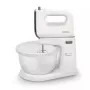 Batedeira manual Philips 5000 Series HR3745/00 com tigela de suporte 450 W cinzento/branco
