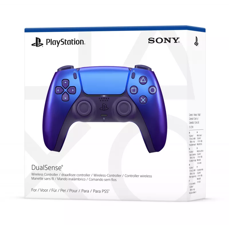 Comando Sony Indigo Bluetooth/USB para PlayStation 5 — sem fios e com fios, USB-C, altifalante, saída para auscultadores