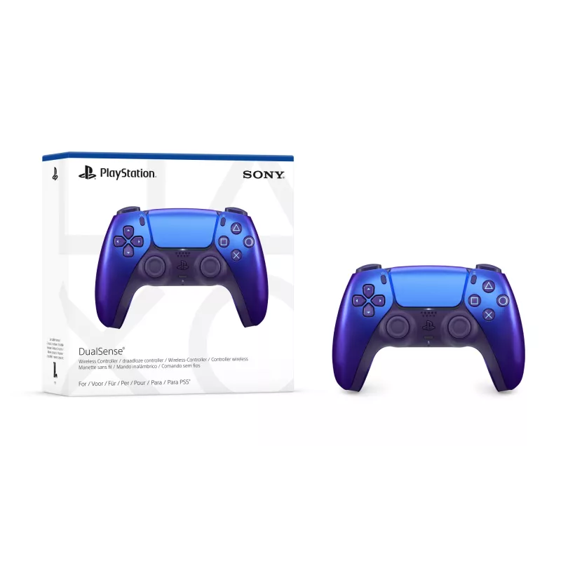 Comando Sony Indigo Bluetooth/USB para PlayStation 5 — sem fios e com fios, USB-C, altifalante, saída para auscultadores