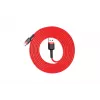Cabo de carregamento rápido BASEUS Cafule entrelaçado – USB Type-A para Type-C 2 A – 2 m – vermelho (nylon)
