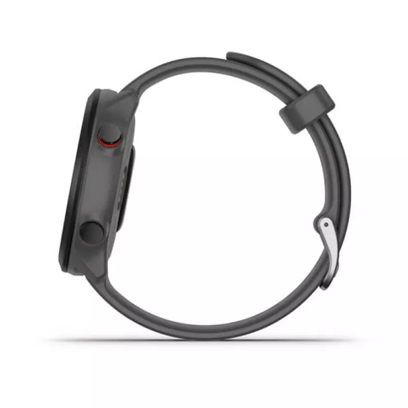 Smartwatch GARMIN Forerunner 55, caixa redonda de 42 mm, cinzento, bracelete de silicone, GPS/GLONASS/Galileo, resistência à água 5 ATM
