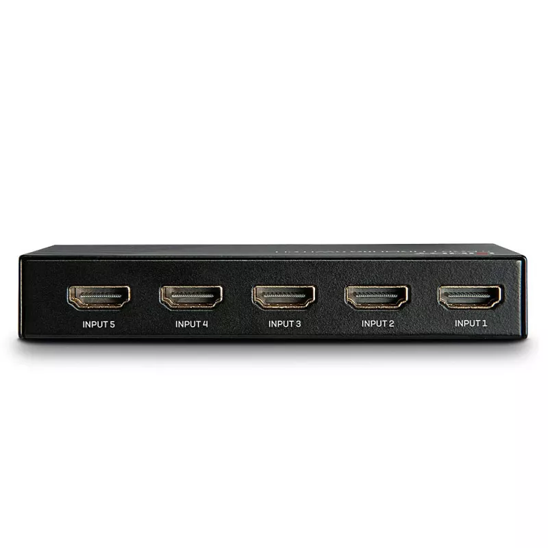 Lindy 38233 comutador HDMI 2.0 18G de 5 portas, 5x HDMI, de secretária