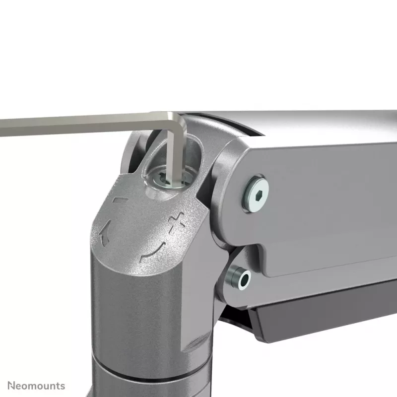Braço para monitor Neomounts NM-D775DX3SILVER 17-27 polegadas - mola a gás - Topfix - bloqueio a 180°
