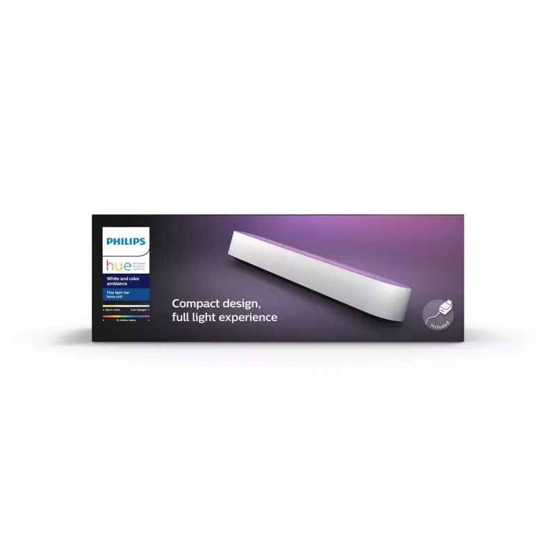 Lâmpada de mesa inteligente Philips Hue White and Colour Ambience Play Lightbar