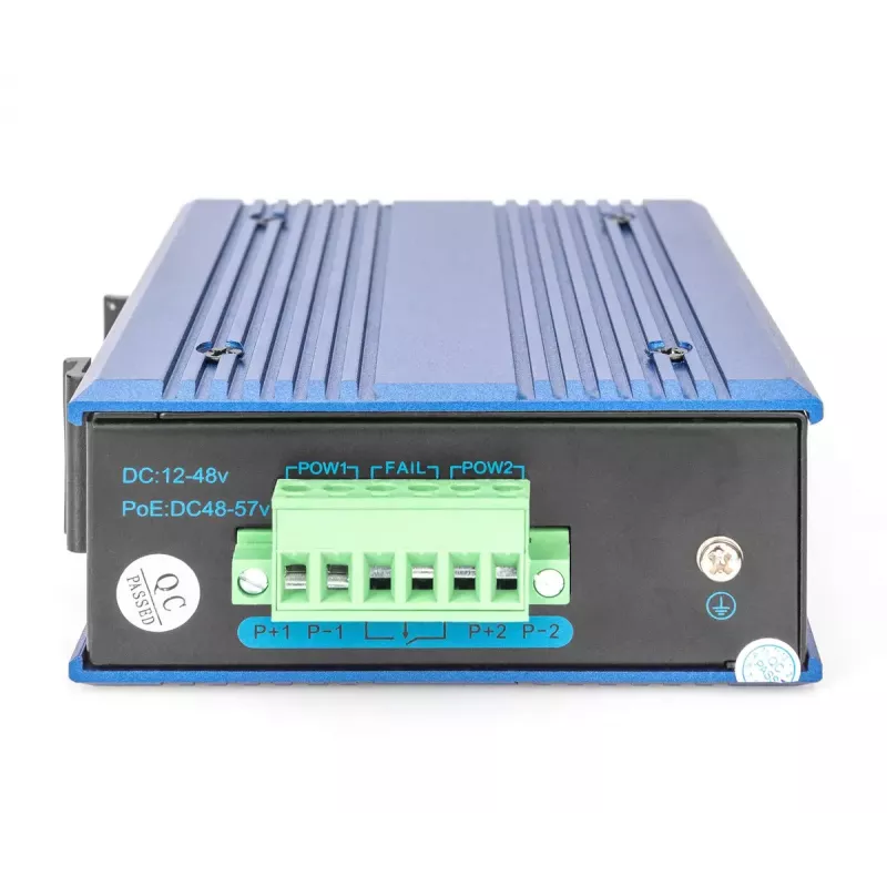 Digitus DN-651118 switch Gigabit industrial de 5 portas, não gerido, calha DIN