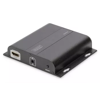 Extensor HDMI DIGITUS 4K over IP, unidade recetora via cabo de rede (CAT 5/5e/6/7), 4K2K/30Hz, preto