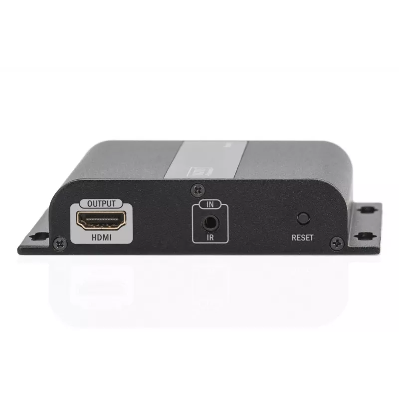 Extensor HDMI DIGITUS 4K over IP, unidade recetora via cabo de rede (CAT 5/5e/6/7), 4K2K/30Hz, preto