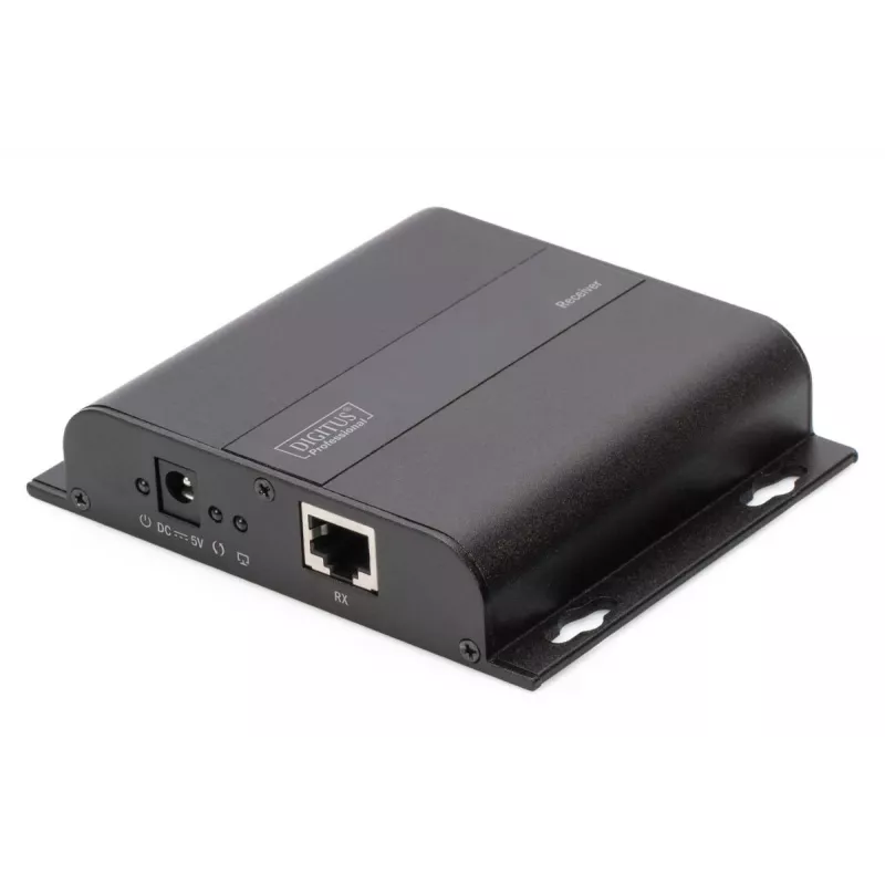 Extensor HDMI DIGITUS 4K over IP, unidade recetora via cabo de rede (CAT 5/5e/6/7), 4K2K/30Hz, preto