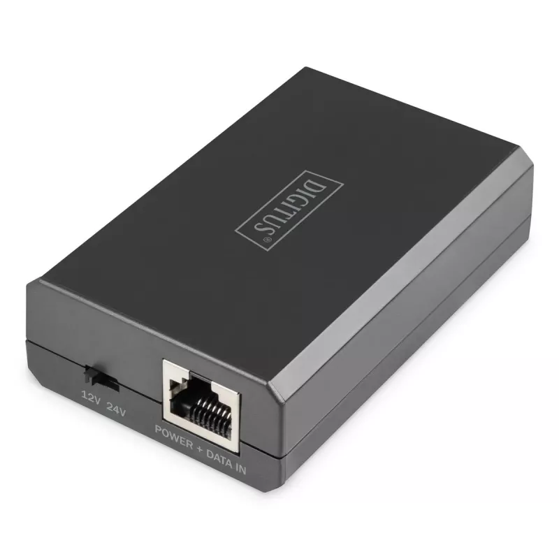 DIGITUS DN-95211 splitter PoE Gigabit Ethernet, 802.3af/at/bt, 51 W, 10/100/1000 Mbps, preto