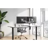 Neomounts FPMA-D1330DSILVER suporte de secretária full-motion para 2 monitores, 10-27 polegadas (25,4-69 cm), braçadeira/passa-cabos, máx. 18 kg, prateado