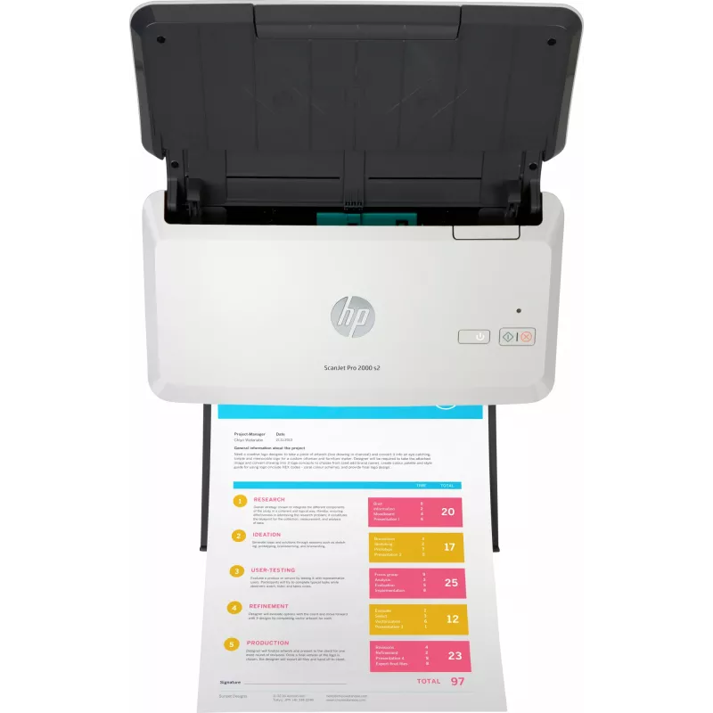 Digitalizador com alimentador HP Scanjet Pro 2000 s2
