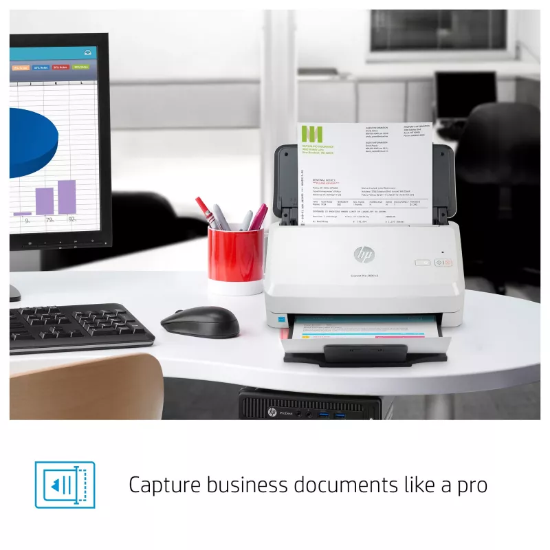 Digitalizador com alimentador HP Scanjet Pro 2000 s2