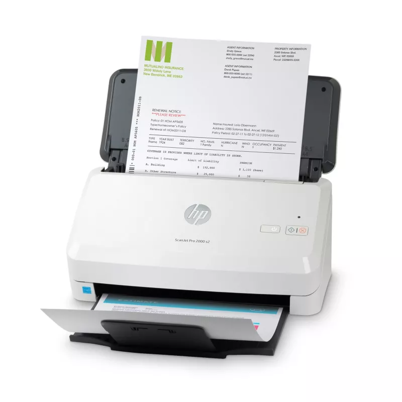 Digitalizador com alimentador HP Scanjet Pro 2000 s2