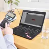 Conjunto de impressora de etiquetas DYMO LabelManager 420P de alto desempenho com bateria e portátil | teclado ABC com 4 rolos de etiquetas D1 e mala de transporte