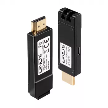 Emissor e recetor AV Lindy 300m fibra ótica HDMI 4K30 extensor