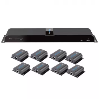 Techly Extensor Splitter HDMI 1x8 sobre CAT6/6a/7 50 m com canal de retorno IR IDATA EX-HL81TY