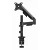 Braço de montagem ajustável para monitor de secretária GEMBIRD, 17-32 polegadas preto