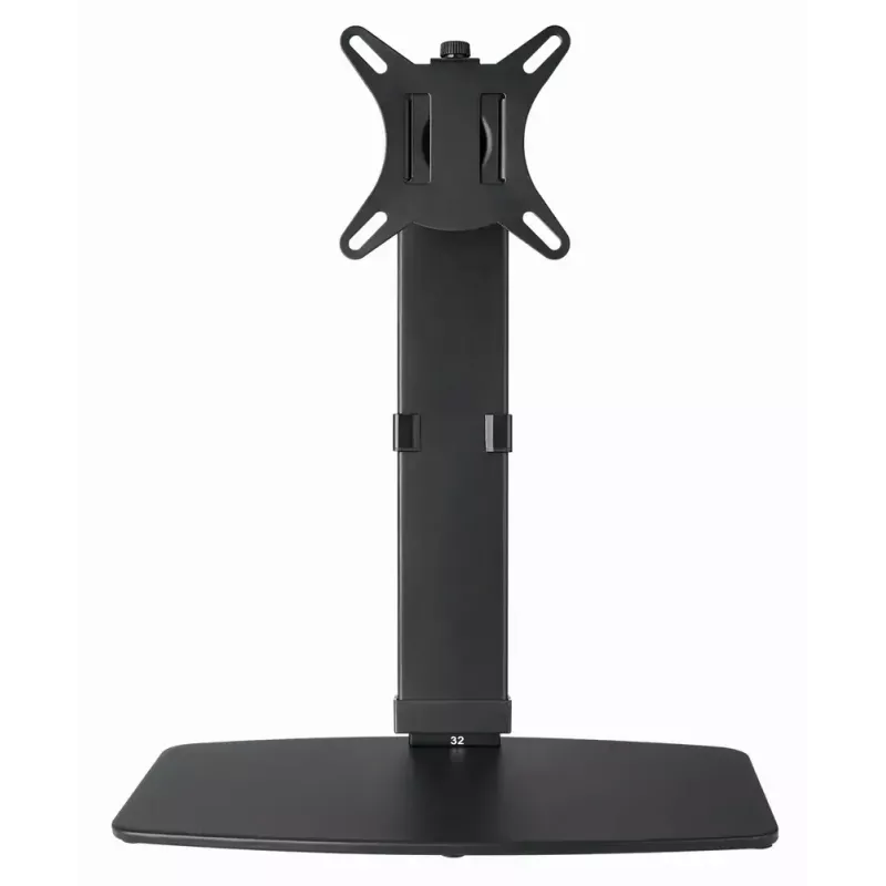 Gembird MS-D1ST-02 suporte de secretária para monitor, ajustável em altura e de movimento total, 17–32 polegadas, 8 kg, preto