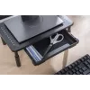 Gembird MS-TABLE-D-01 suporte ajustável para monitor com gaveta