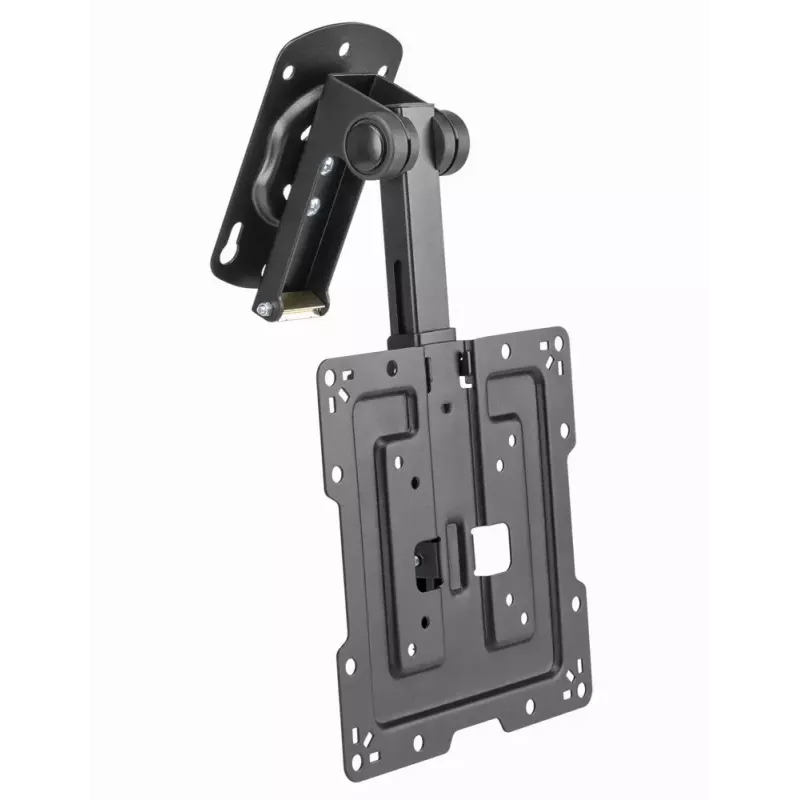 Suporte de teto para TV GEMBIRD CM-43ST-01, totalmente articulado, para televisores de 19–43 polegadas, aço, inclinação 0–90°, rotação ±45°, VESA 75×75–200×200, máx. 20 kg, preto