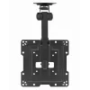 Suporte de teto para TV GEMBIRD CM-43ST-01, totalmente articulado, para televisores de 19–43 polegadas, aço, inclinação 0–90°, rotação ±45°, VESA 75×75–200×200, máx. 20 kg, preto