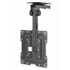 Suporte de teto para TV GEMBIRD CM-43ST-01, totalmente articulado, para televisores de 19–43 polegadas, aço, inclinação 0–90°, rotação ±45°, VESA 75×75–200×200, máx. 20 kg, preto