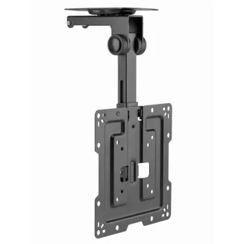 Suporte de teto para TV GEMBIRD CM-43ST-01, totalmente articulado, para televisores de 19–43 polegadas, aço, inclinação 0–90°, rotação ±45°, VESA 75×75–200×200, máx. 20 kg, preto