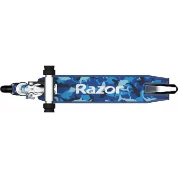 Trotinete Razor Model A Shark Camo — trotinete leve dobrável para criança/jovem, 2 rodas, guiador ajustável, carga máx. 65 kg