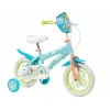 Bicicleta infantil Toimsa Bluey 12 polegadas — roda de 12 polegadas, azul e lima, travão dianteiro e traseiro, rodas de apoio