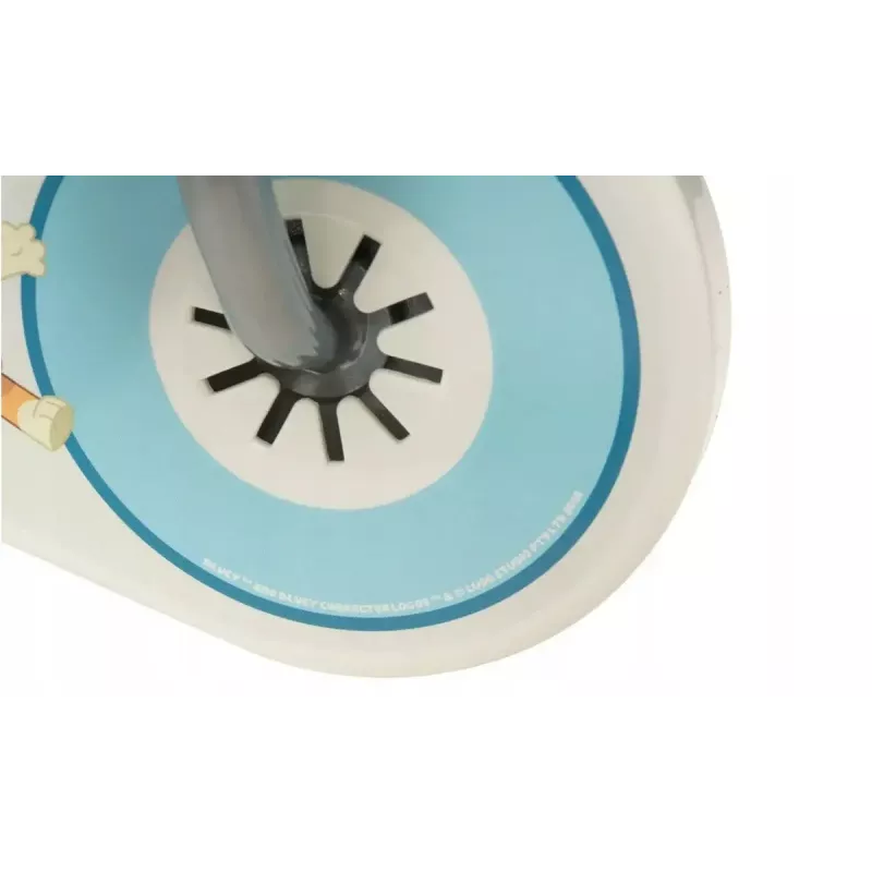 Bicicleta infantil Toimsa Bluey 12 polegadas — roda de 12 polegadas, azul e lima, travão dianteiro e traseiro, rodas de apoio