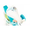 Bicicleta infantil Toimsa Bluey 12 polegadas — roda de 12 polegadas, azul e lima, travão dianteiro e traseiro, rodas de apoio