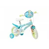 Bicicleta infantil Toimsa Bluey 12 polegadas — roda de 12 polegadas, azul e lima, travão dianteiro e traseiro, rodas de apoio