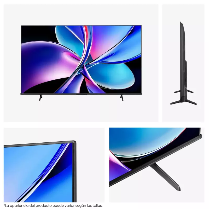 TV Hisense 55E7Q PRO 55 polegadas QLED Pro 4K UHD (3840x2160), 144 Hz, HDR10+, VIDAA U8.5, Direct-LED