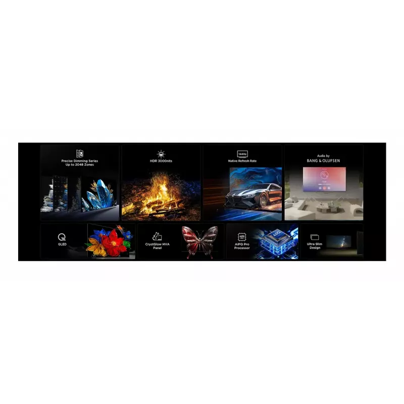 TCL 65C7K TV 165,1 cm (65 polegadas) 4K Ultra HD Smart TV Wi-Fi metálico 2600 cd/m²