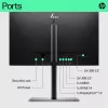 Monitor HP E-Series E22 G5 FHD, 54,6 cm (21,5 polegadas), 1920 x 1080 píxeis, Full HD, LCD, 5 ms, preto, prateado