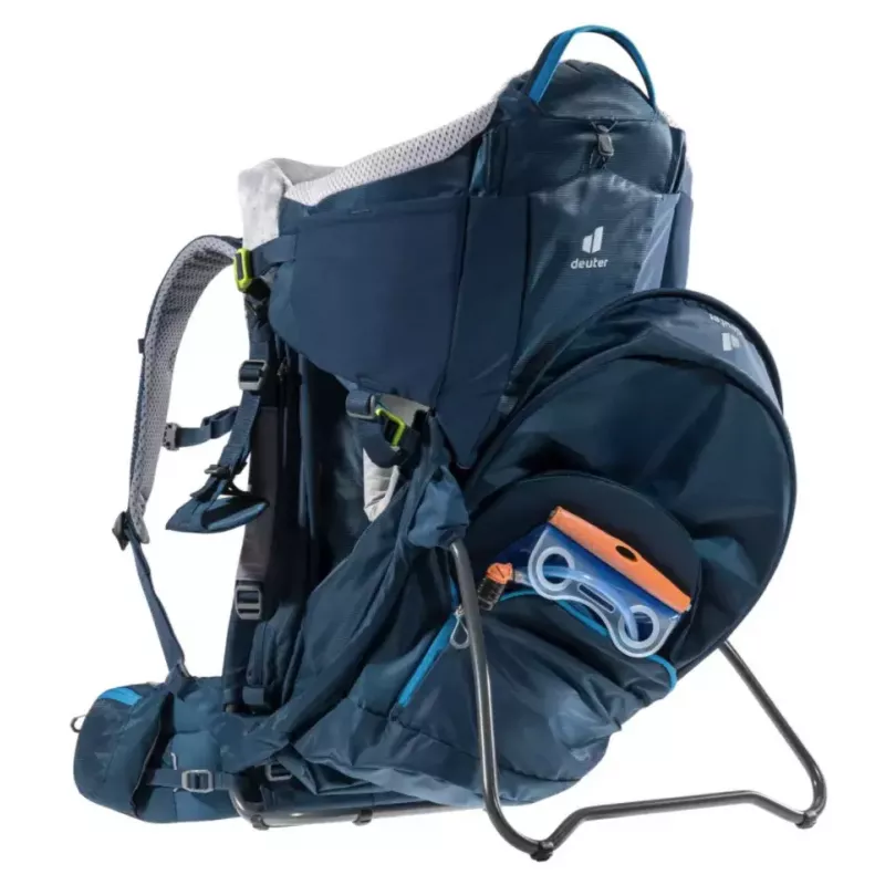 Mochila de transporte para bebé DEUTER Kid Comfort poliamida azul, carga máx. 22 kg, peso 3,23 kg, dimensões 72×43×34 cm