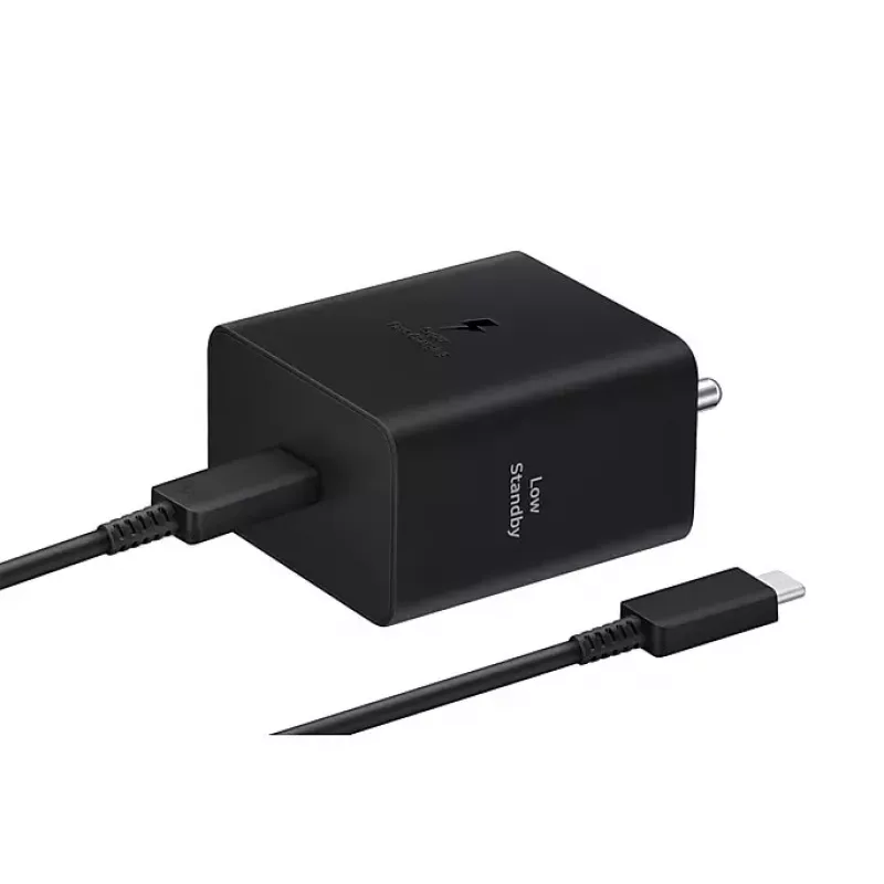 Carregador de parede Samsung EP-T4511 45W USB‑C PD 3.0, 100–240V, preto, para smartphone e tablet